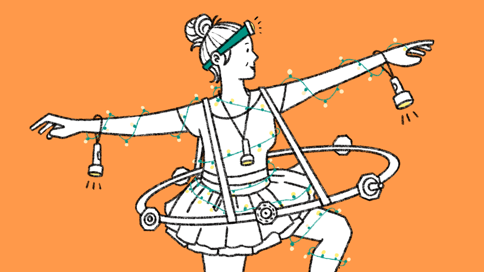 High Luminosity LHC costume illustration