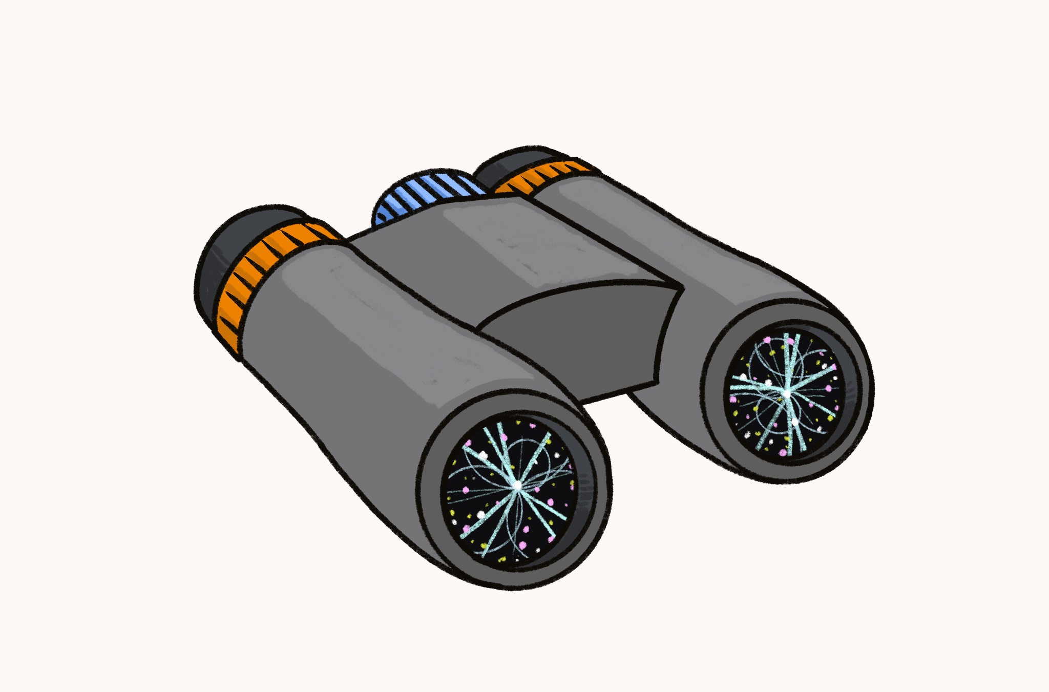 Illustration of binoculars