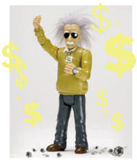 Einstein action figure
