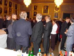 Mingling at the reception