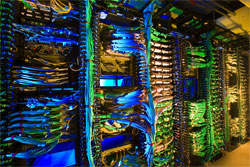 Cables at Fermilab's Grid Computing Center. Image Credit Fermilab