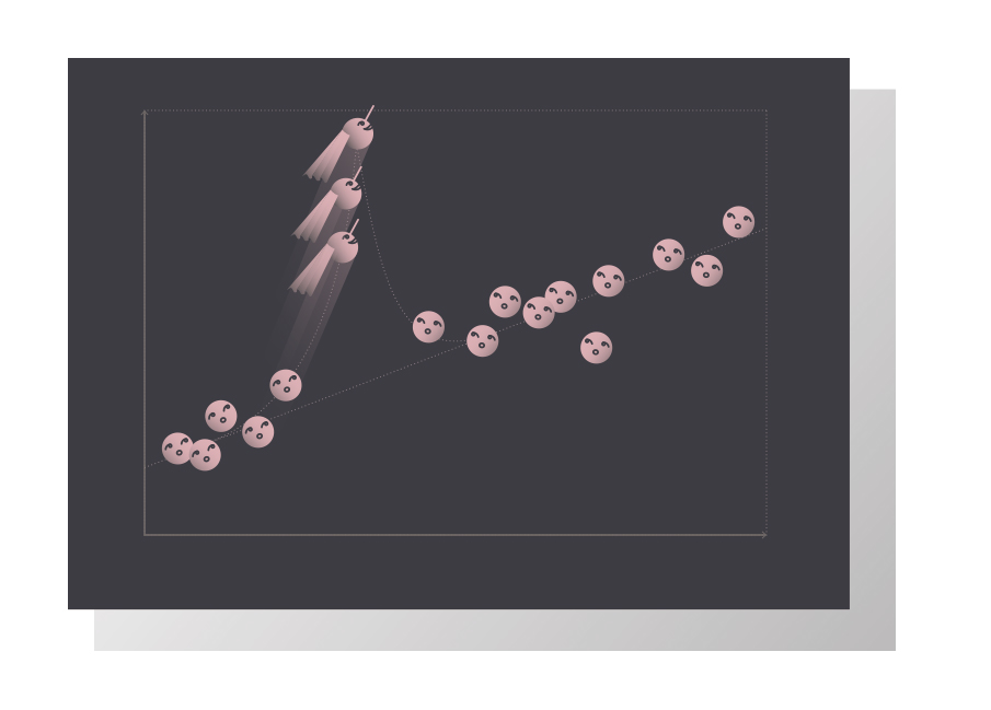 Illustration of bump plot points