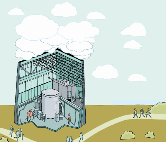 Illustration of CLOUD Chamber