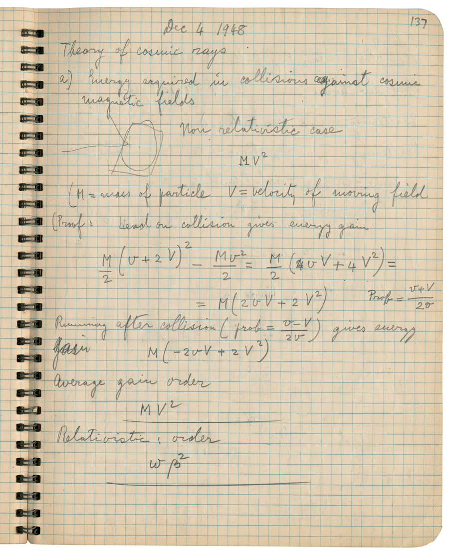 Logbook of Cosmic Rays