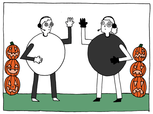 Animation of Halloween Entangled Particles