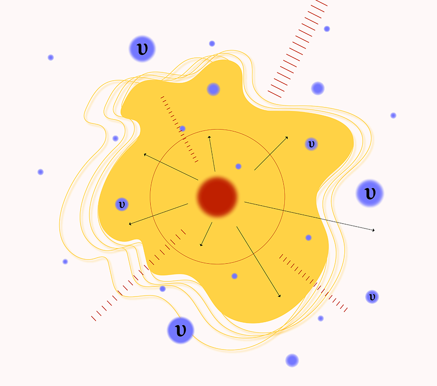 Illustration of a supernova