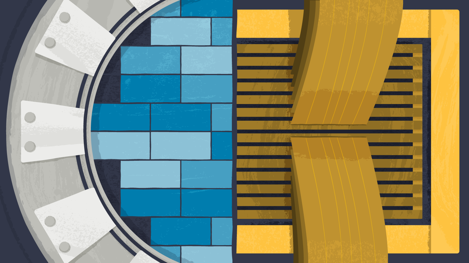 Illustration of CCDs in the Dark Energy Camera (left) and the CONNIE detector (right)