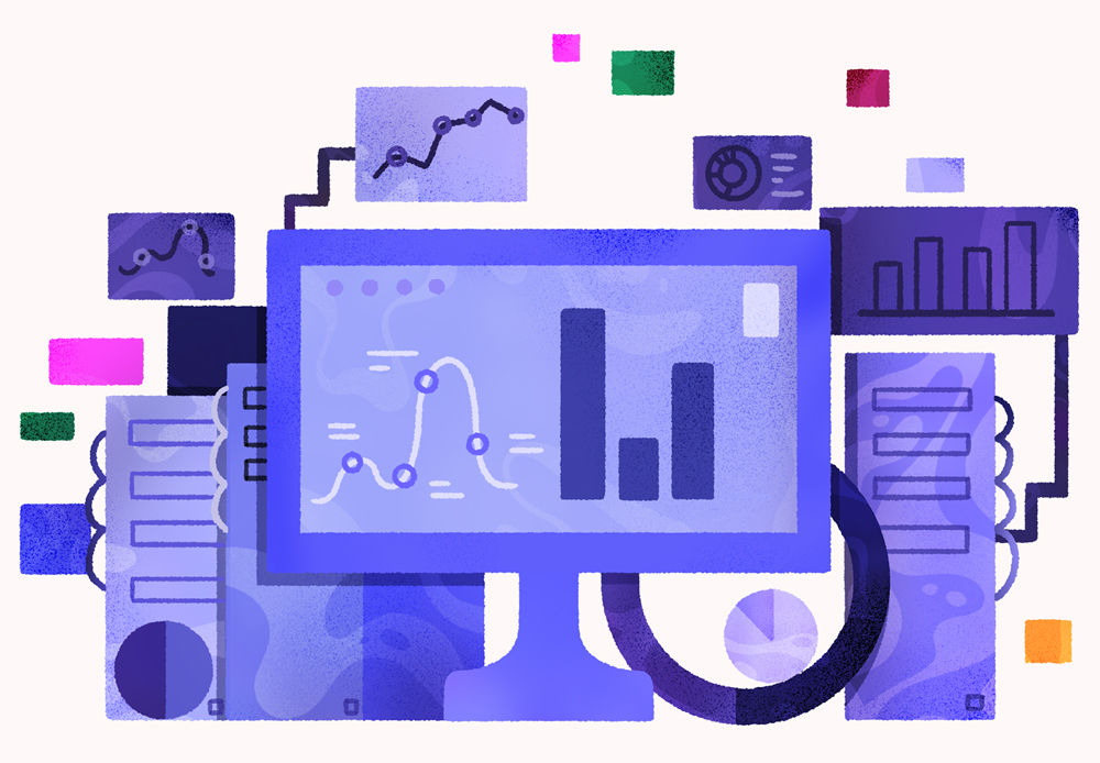 Illustration representing computing