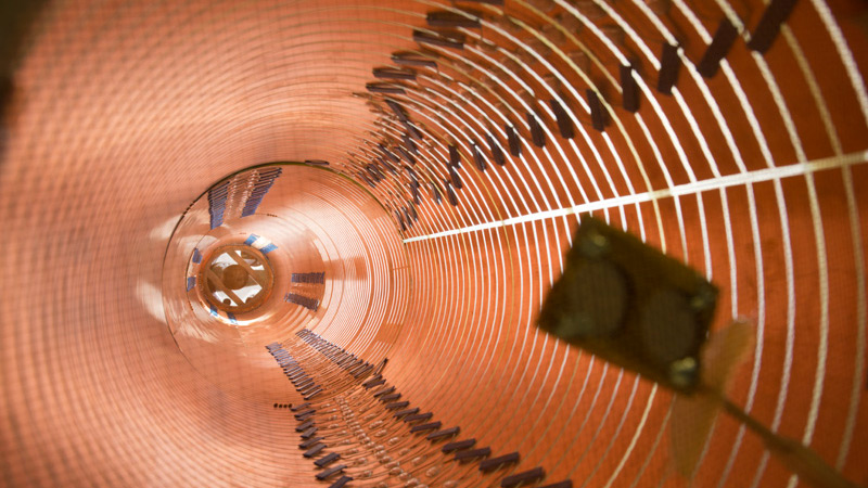 Photo of liquid argon time projection chamber