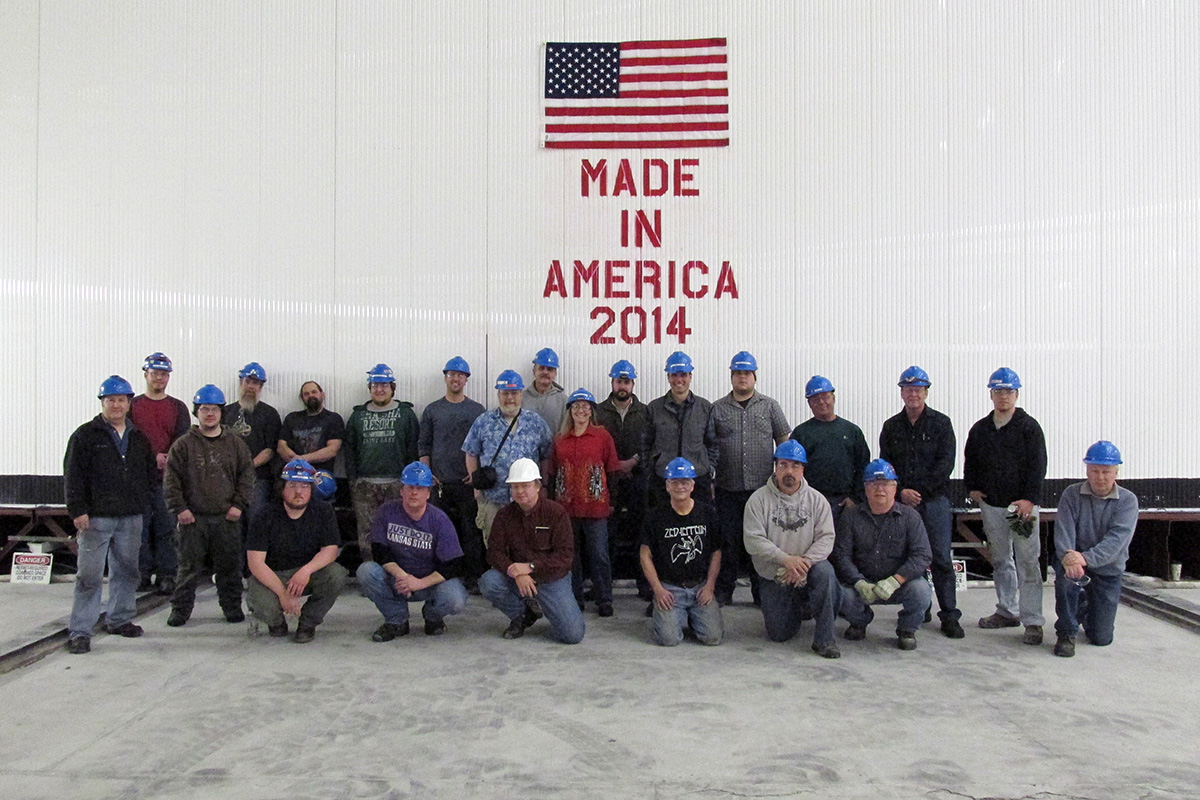 Photo of NOvA collaboration at detector