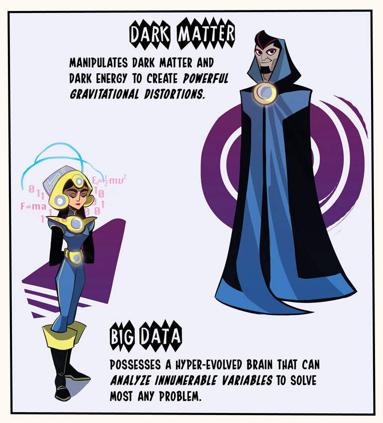 Illustration of Superheroes: Big Data Dark Matter