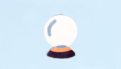 Illustration of crystal ball