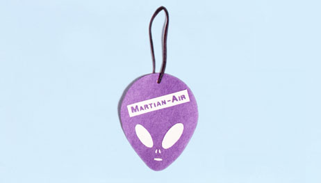 Illustration of alien key tag