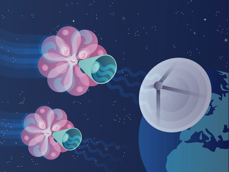 Illustration of WIMPs Signals
