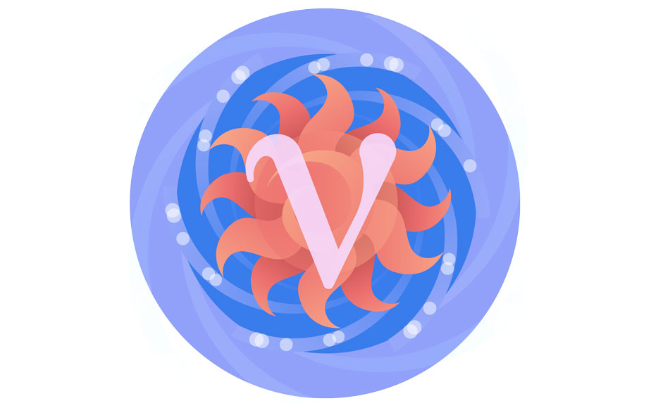 Illustration of Neutrinos solar