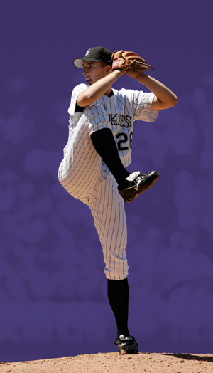 Major league pitcher Jeff Francis