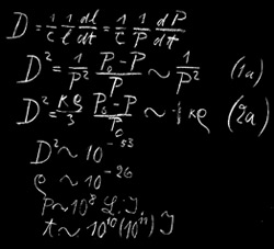 Einstein's blackboard