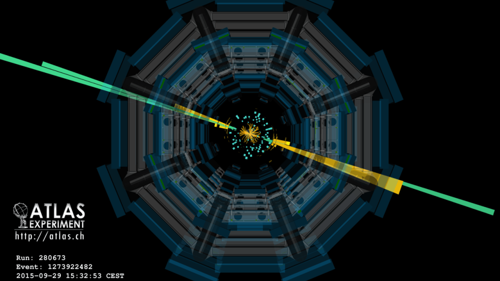 Illustration of ATLAS diphoton event