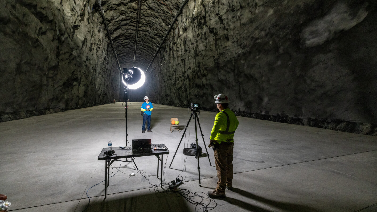 A live video event in the massive DUNE caverns
