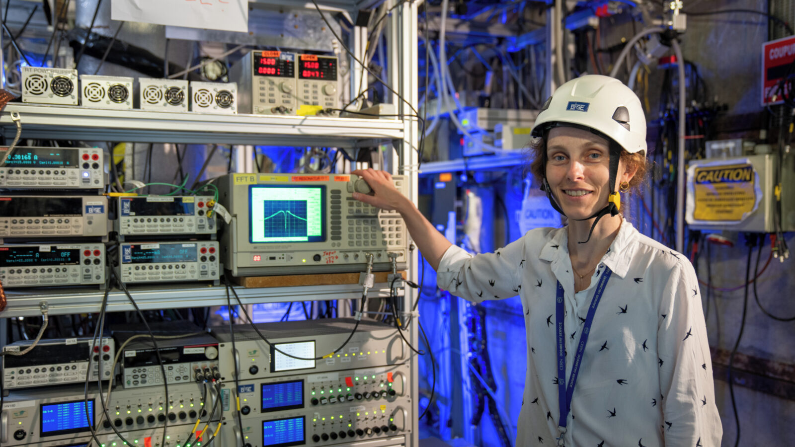 Physicist Barbara Latacz in the BASE experiment