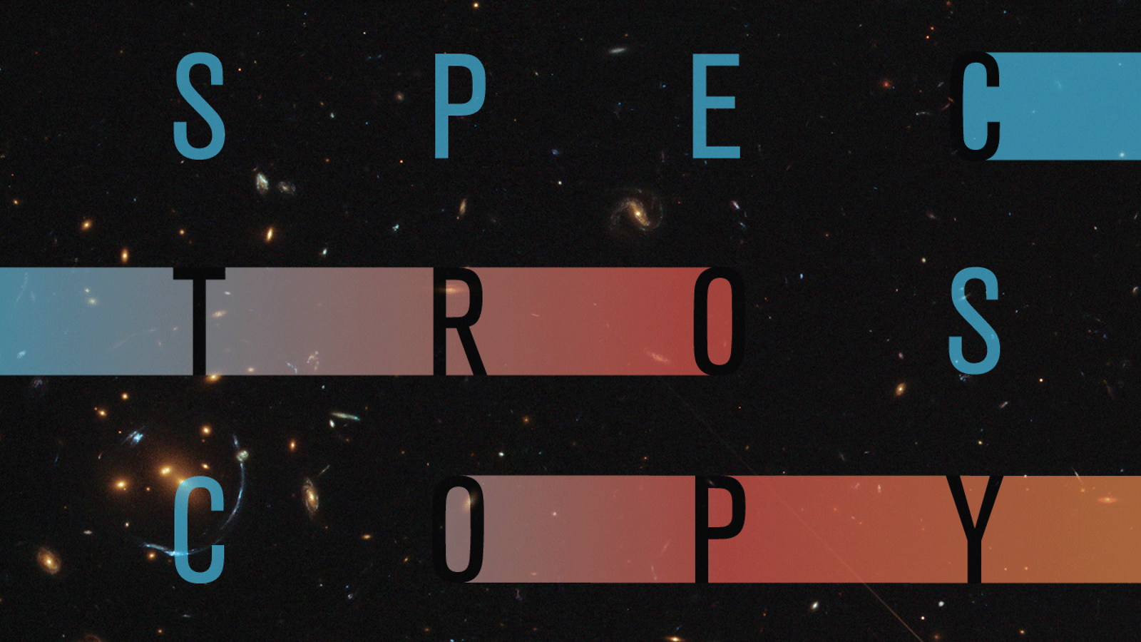 Illustration of "spectroscopy" (red and blue)