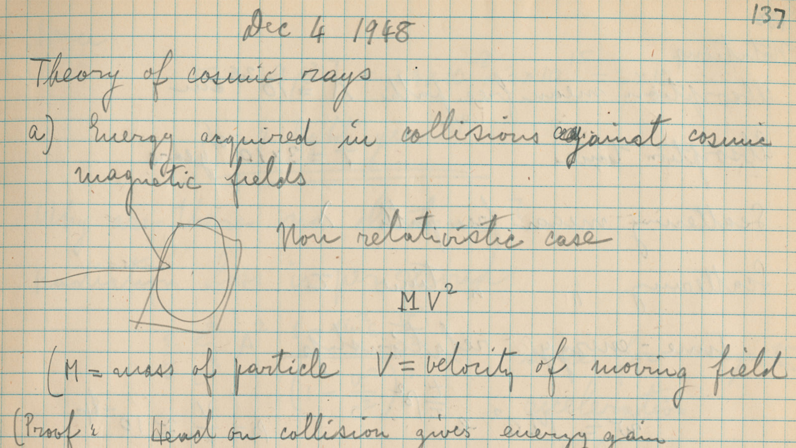 Logbook of Cosmic rays