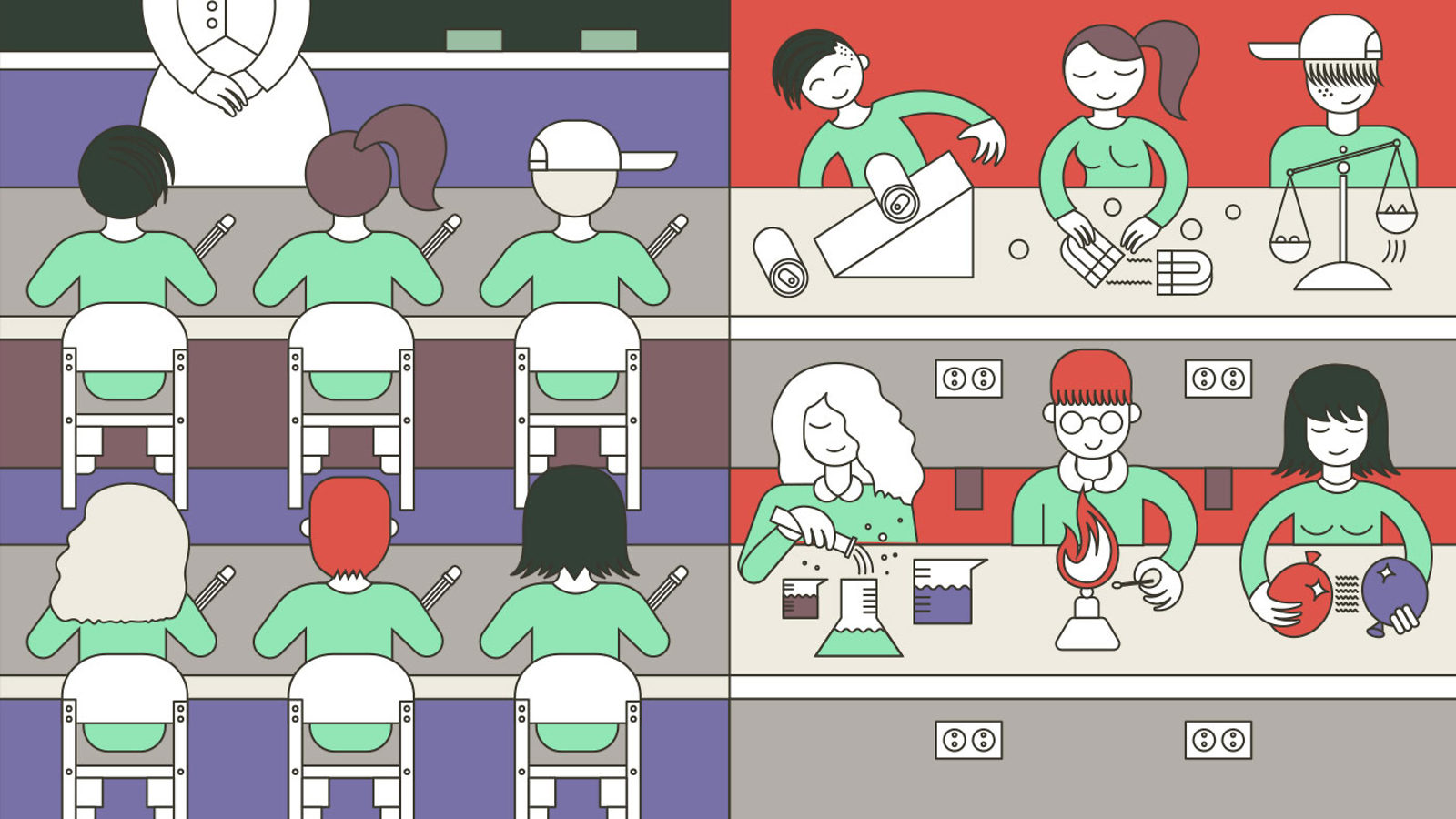 Illustration of science education