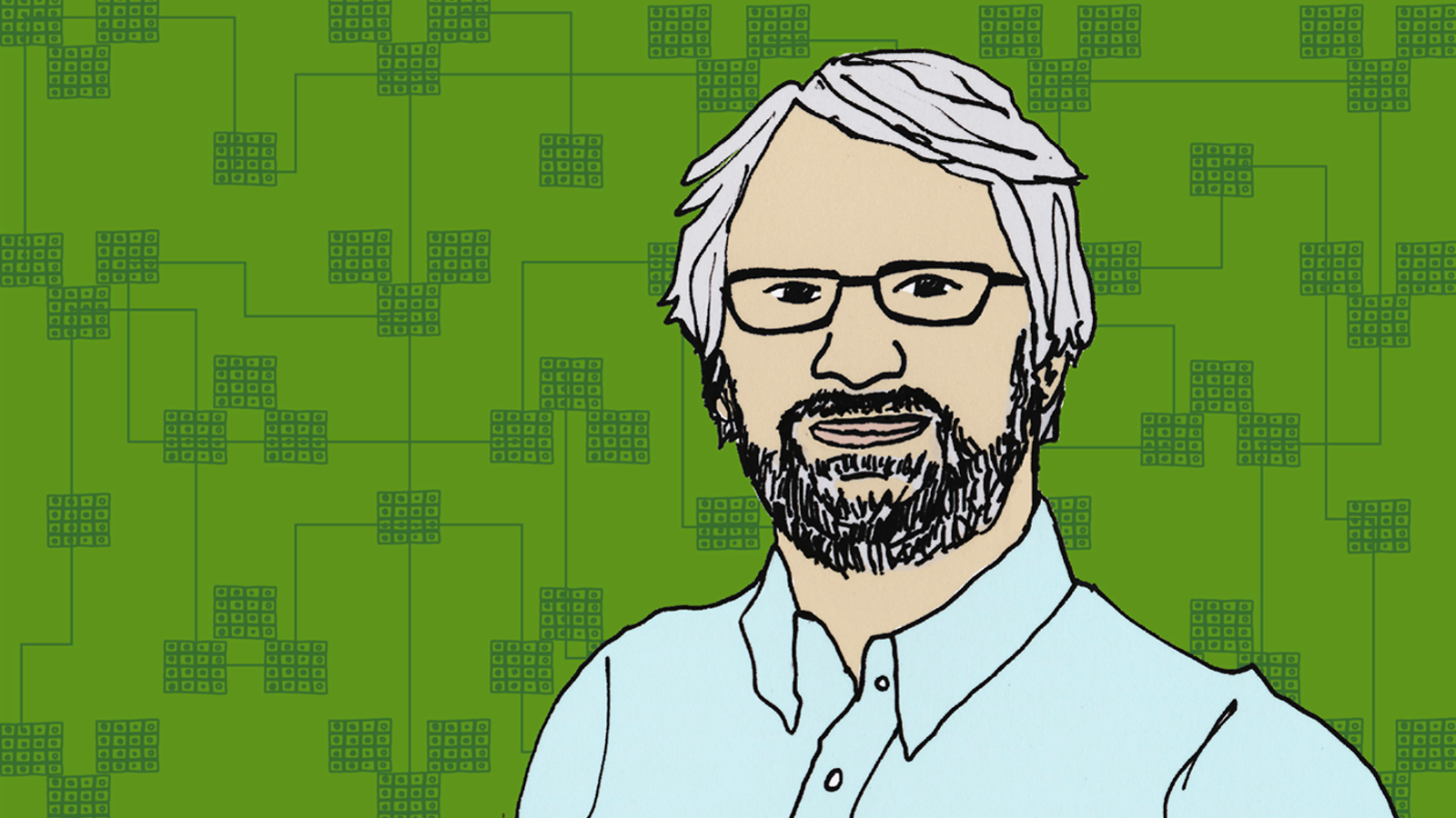 Illustration of Gunnar Maehlum