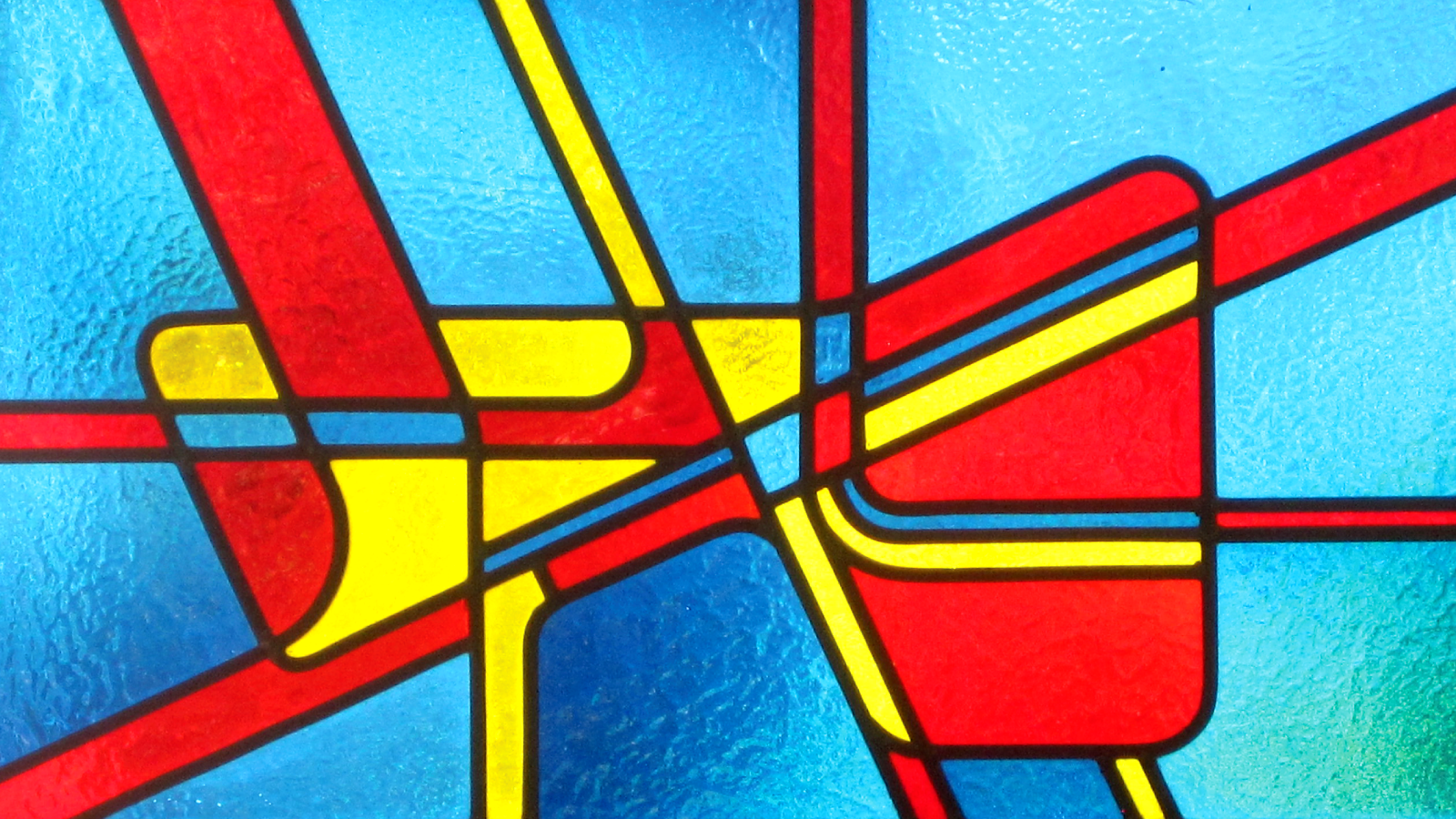 Stained glass image inspired by Fibonacci numbers