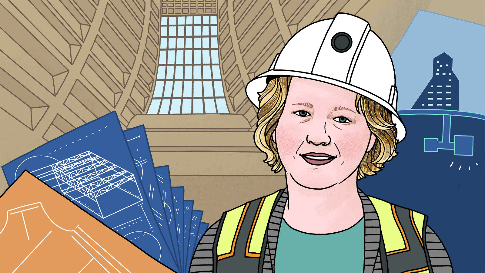 Illustration of Elaine McCluskey