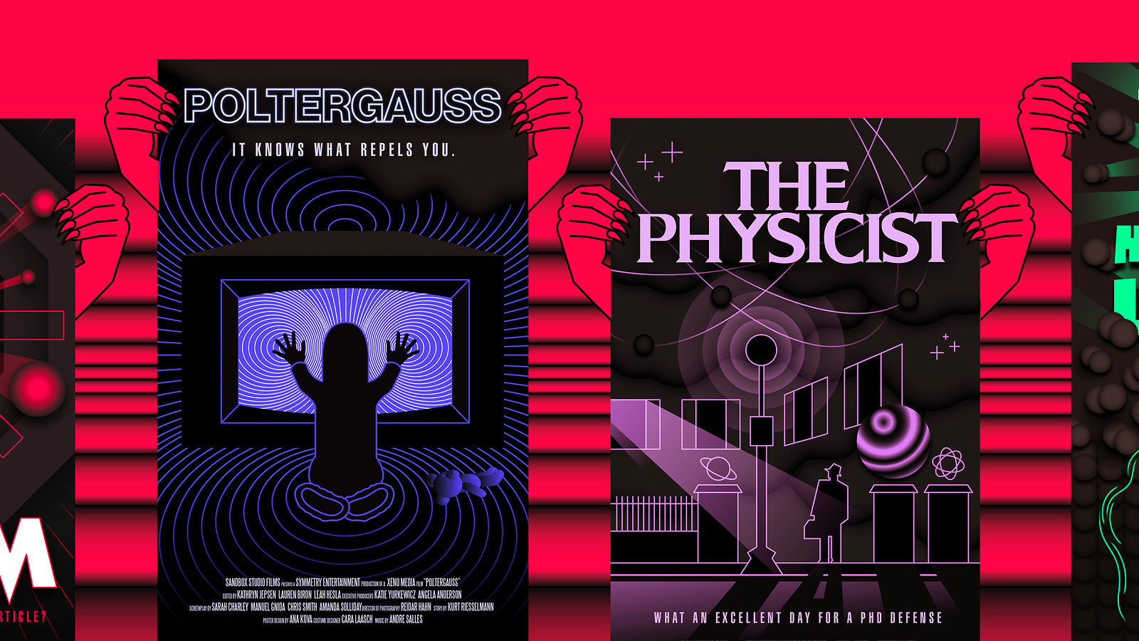 Physics based spoof posters