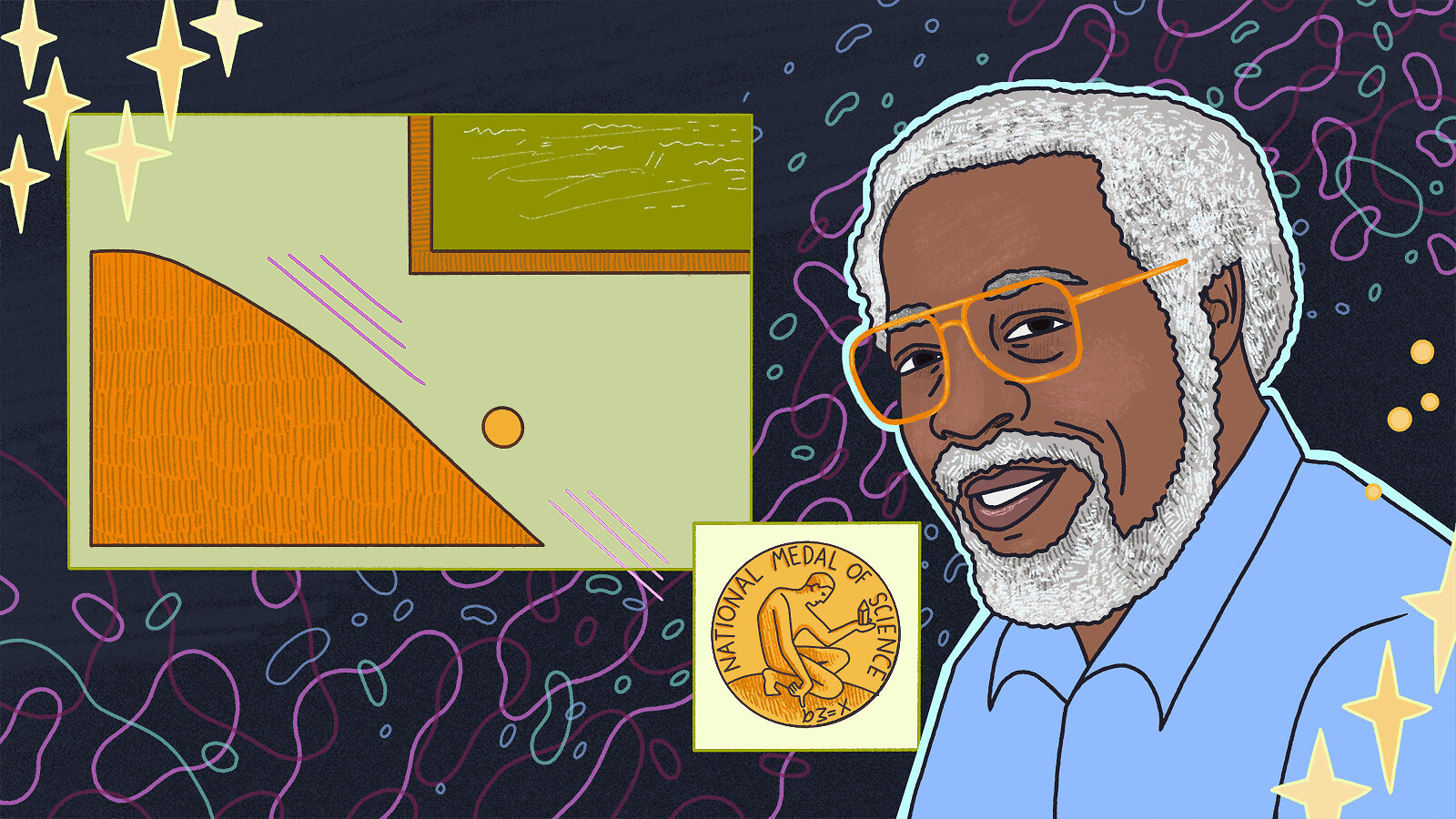 Illustration of Jim Gates