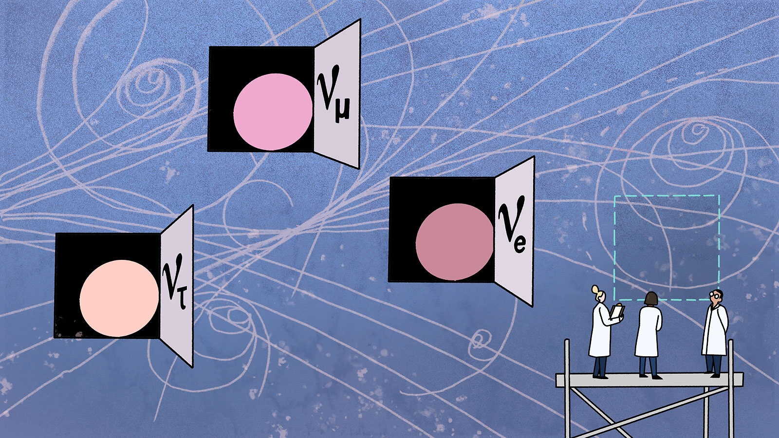 Illustration: Neutrinos revealed in particle physics advent calendar with scientists eyeing another possibility