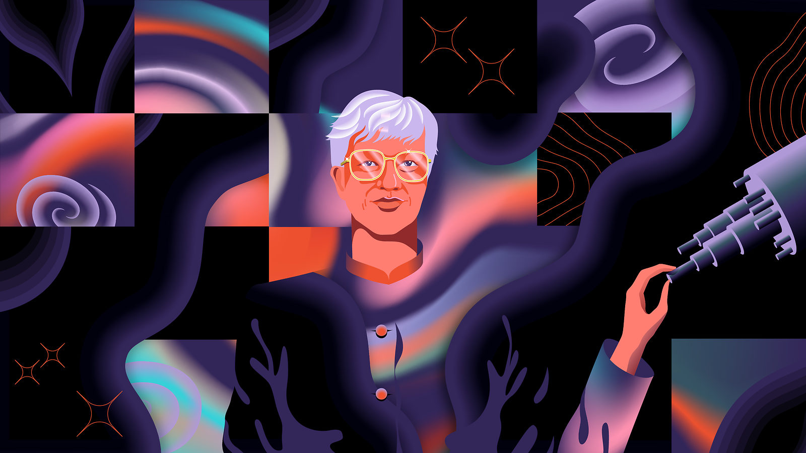 Illustration of Vera Rubin
