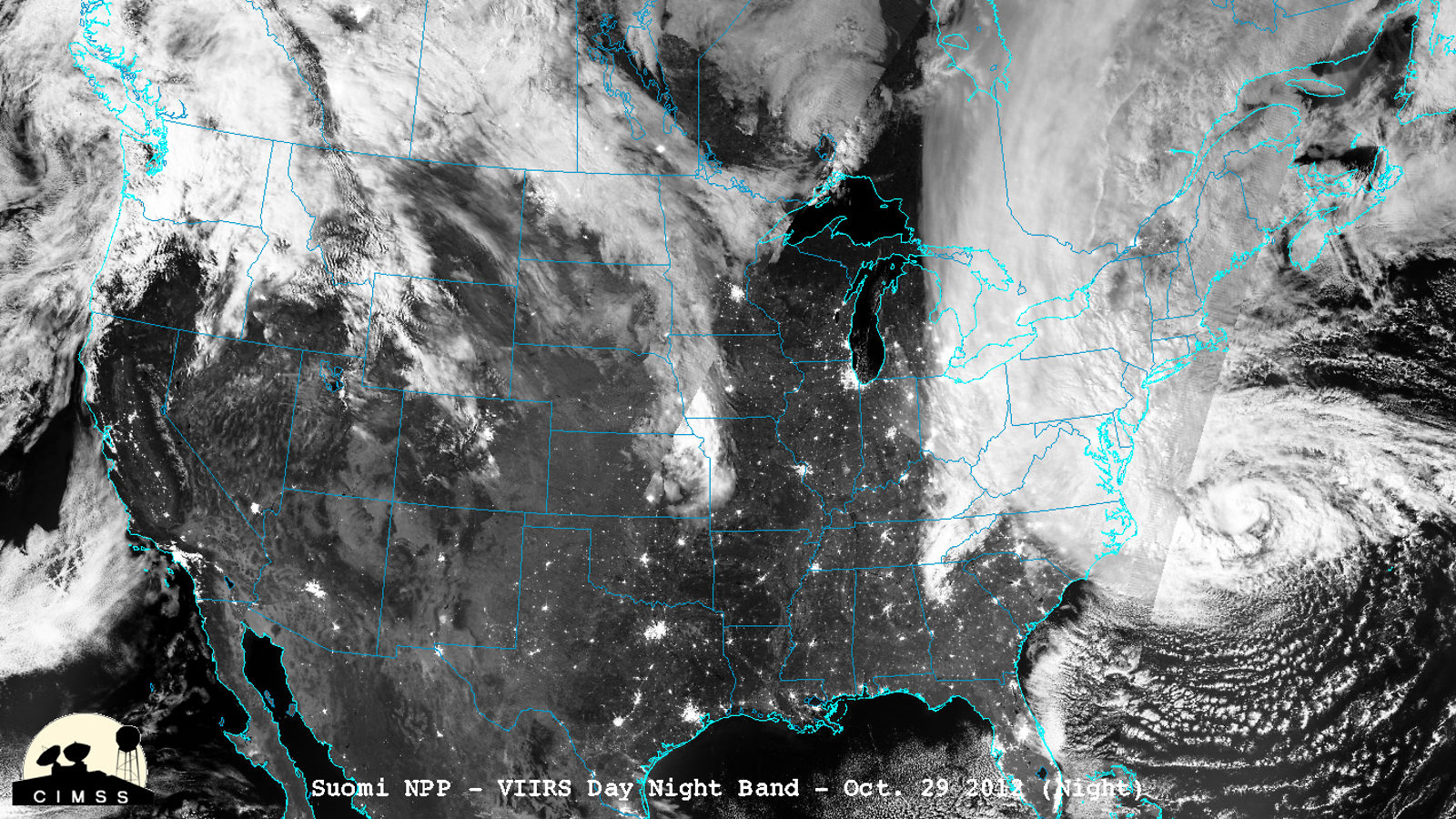Photo of Hurricane Sandy