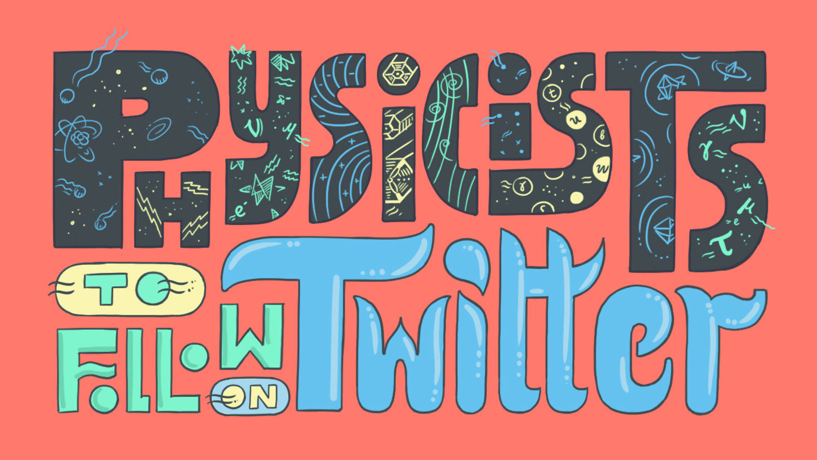 Illustration of Physicists to follow on Twitter 