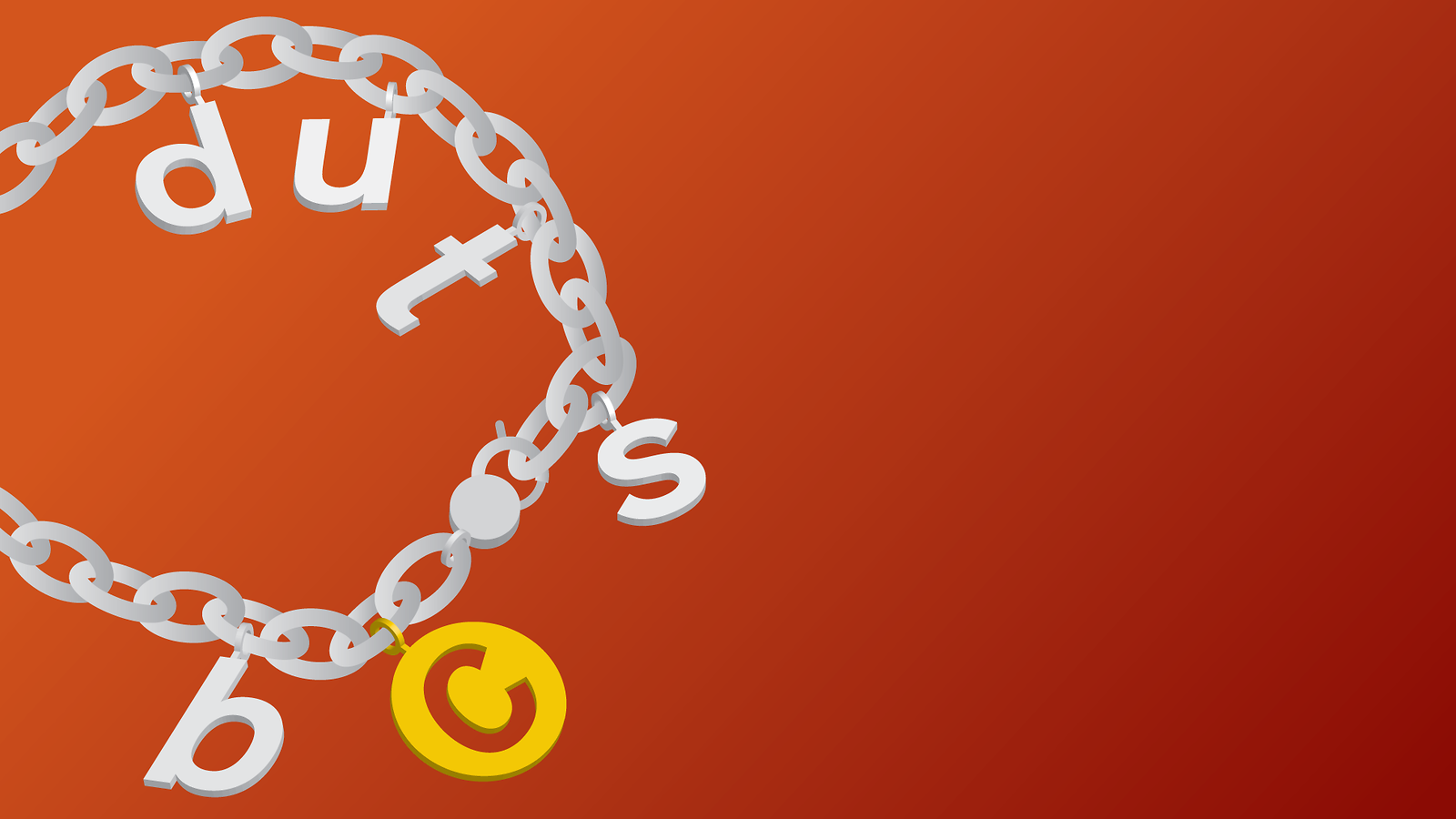 Illustration of a charm bracelet