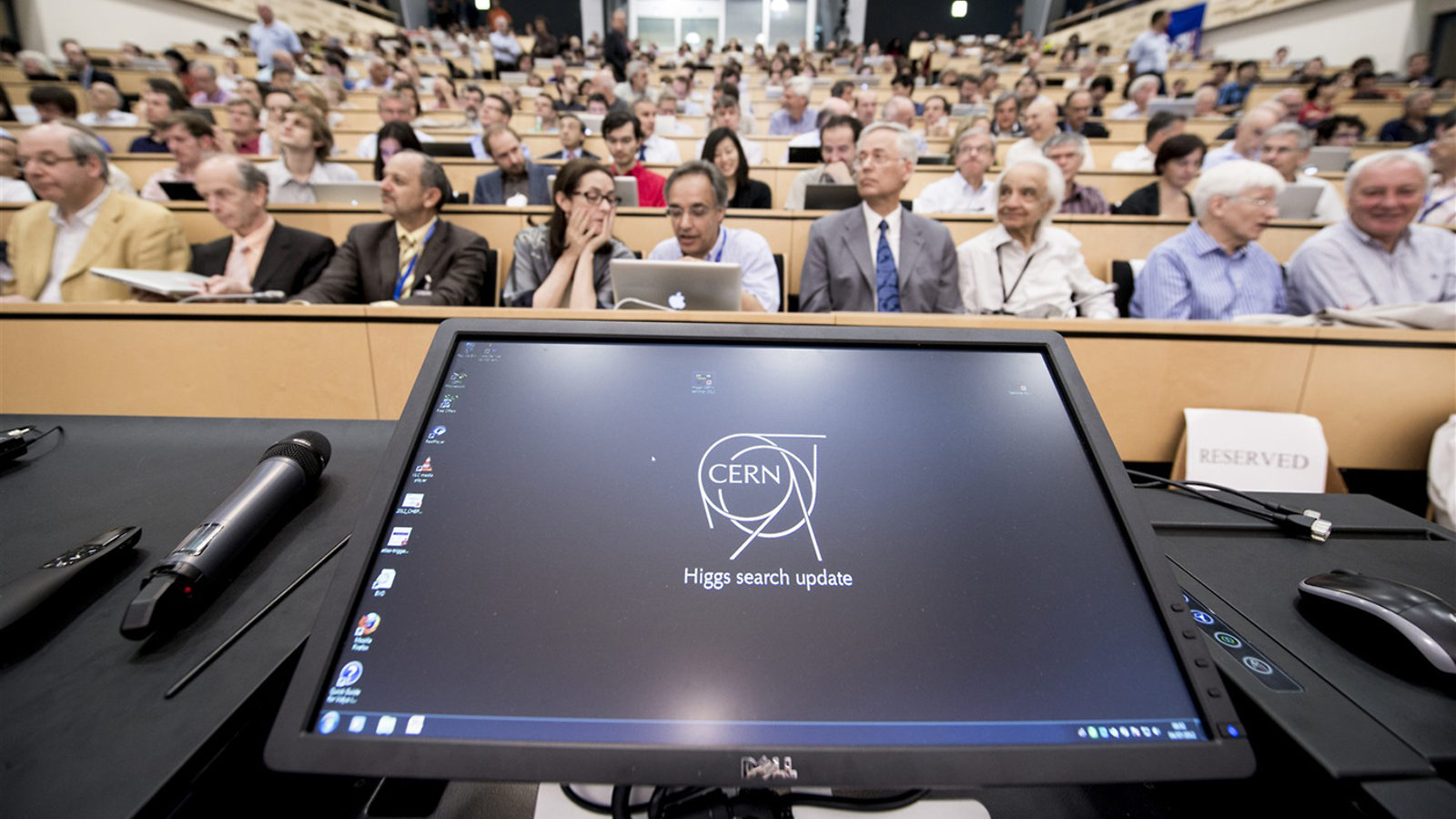 Photo of Higgs Announcement