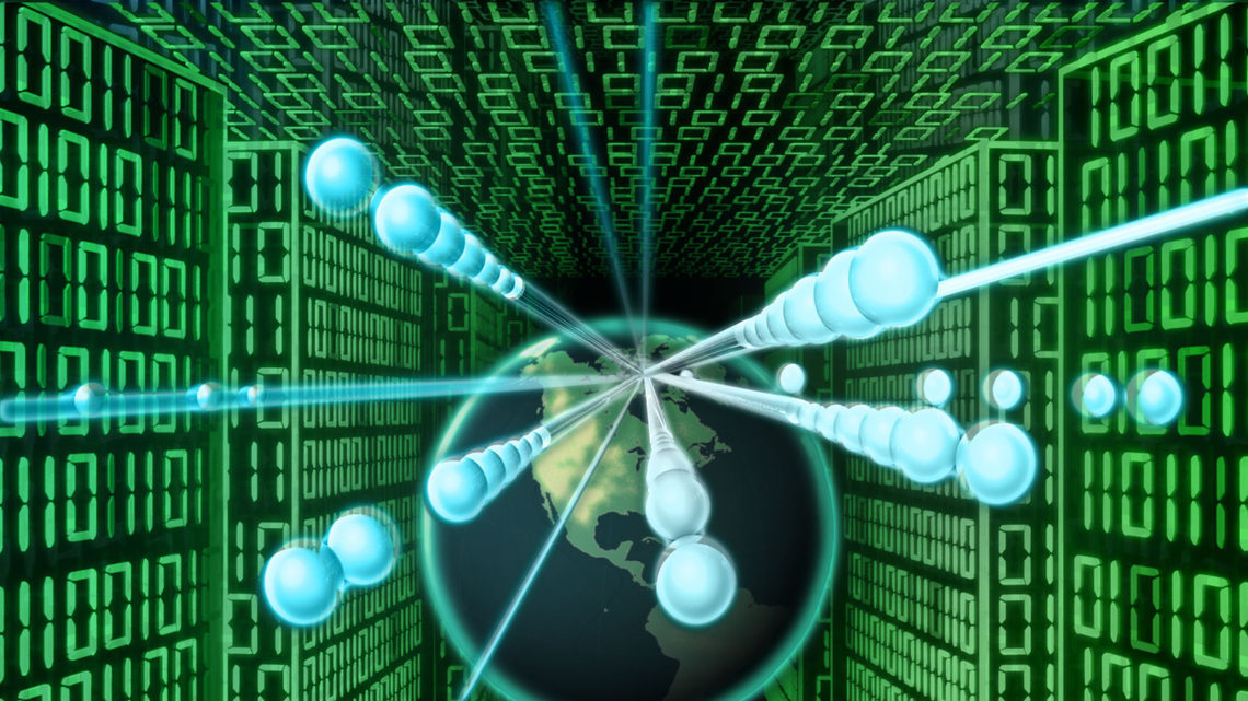 Photo of “Binary Bypass: Neutrinos for Faster Communication,” a PHSCologram sculpture