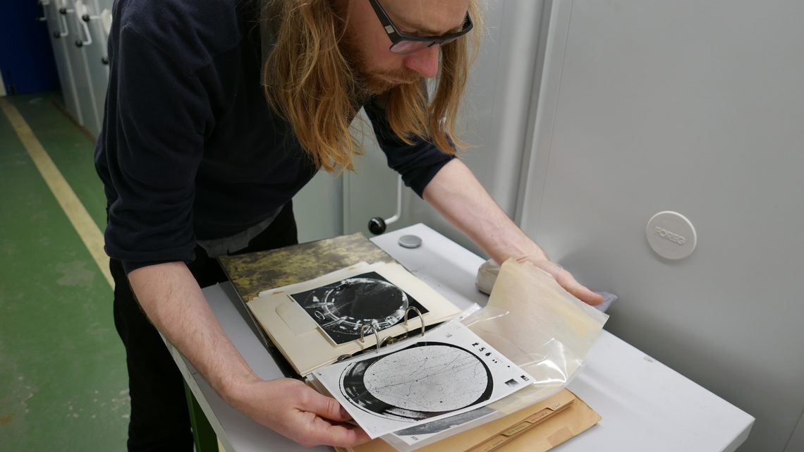 Photo of Joe Gerhardt at the CERN archives