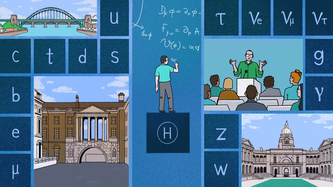 Conceptual illustration involving the standard model