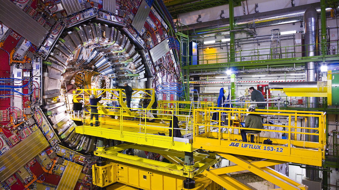 Photo of CMS detector