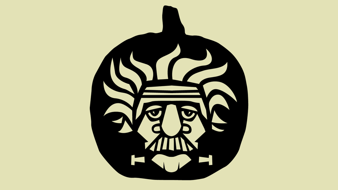 Illustration of Albert Frank-Einstein Pumpkin