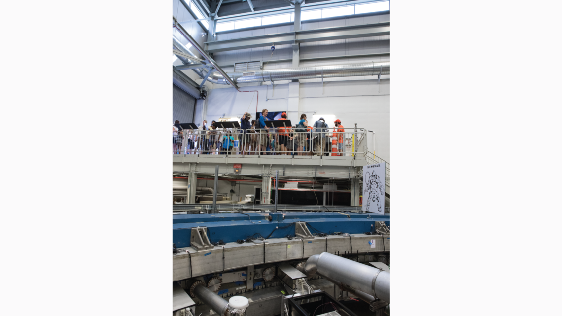 The Muon g-2 experimenters added a few cartoon characters to help explain their science.