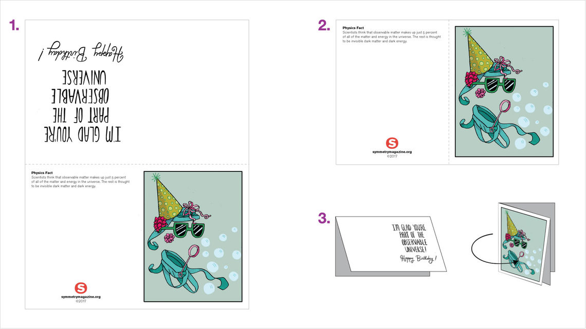 Folding diagram for cards