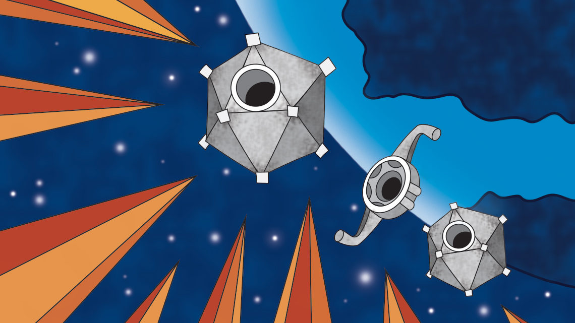 Illustration of nuclear reactions as the major source of gamma rays