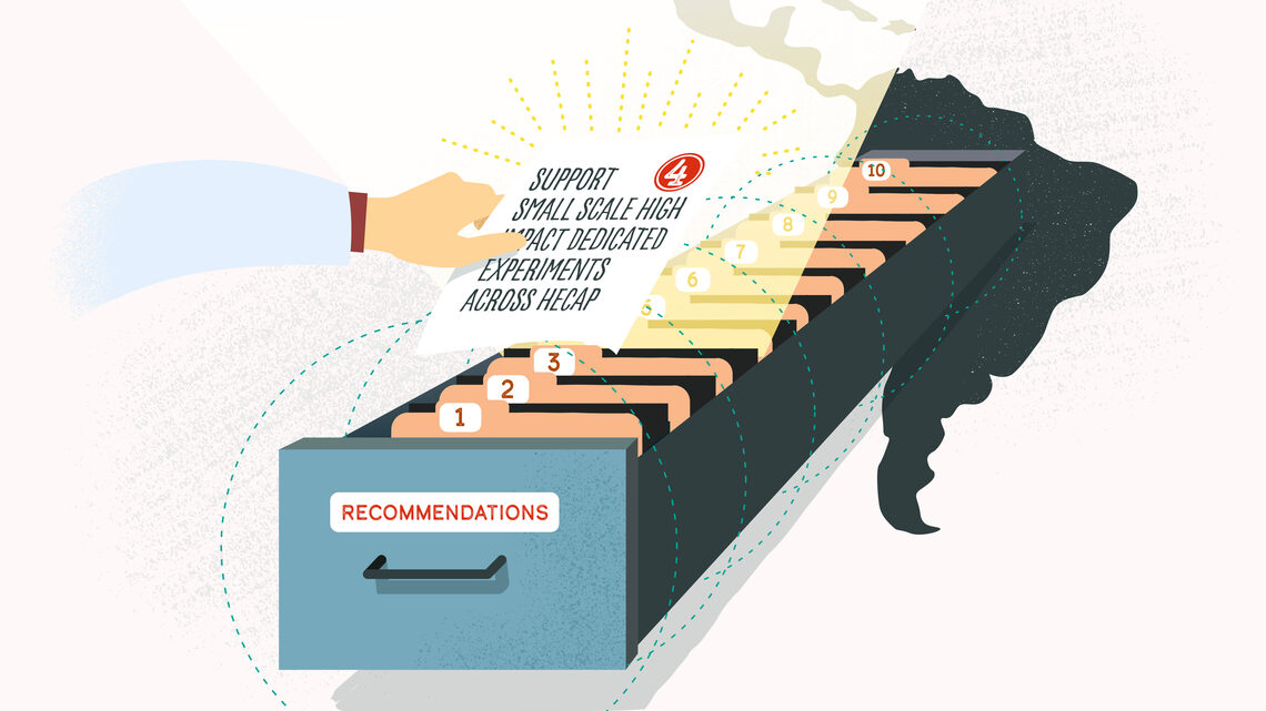 Illustration: "Support small scale high impact dedicated experiments across HECAP"