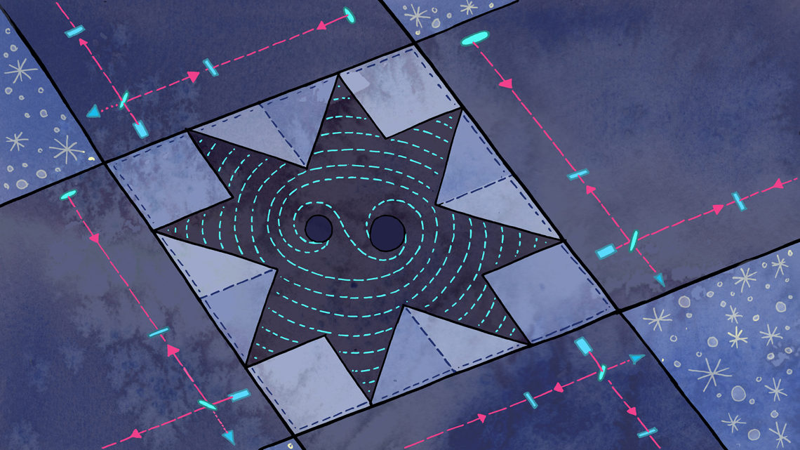 Gravitational waves on game board 