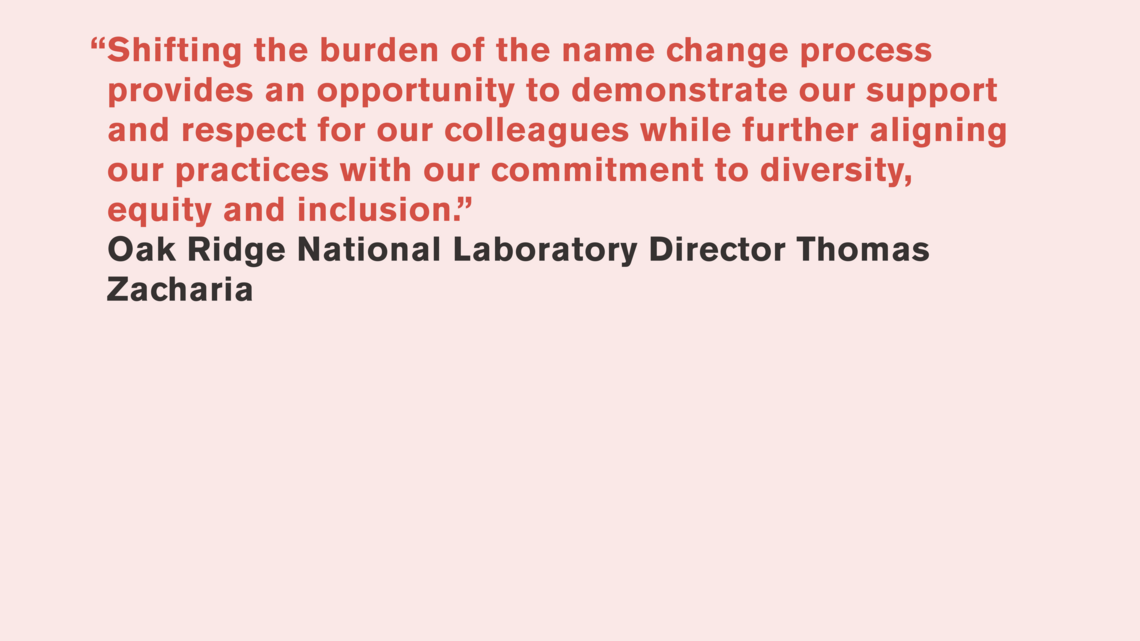 Thomas Zacharia, Oak Ridge National Laboratory