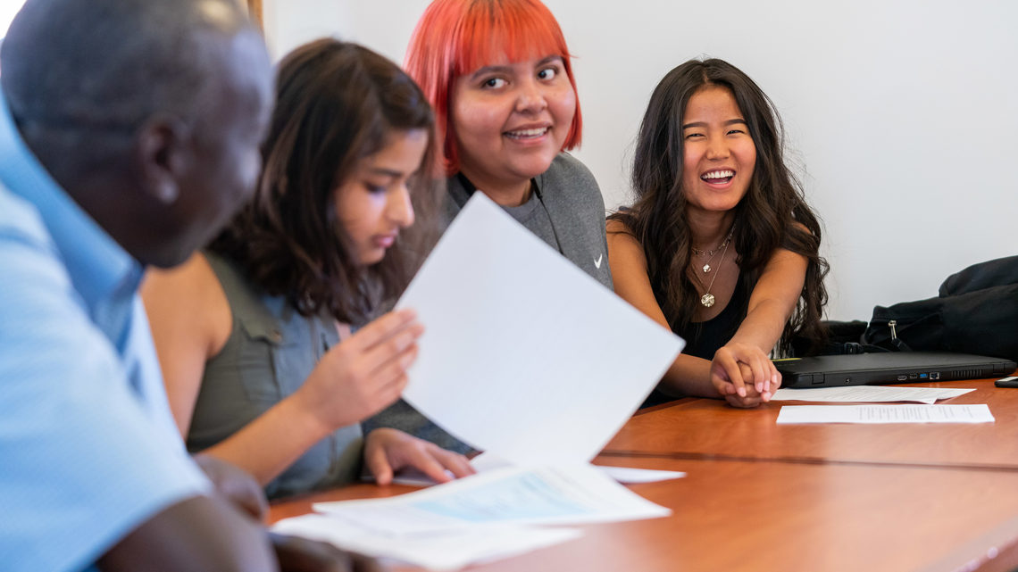 (Left to Right) Tino, Monika Sapkota, Daniela Gonzalez, Susma Gurung